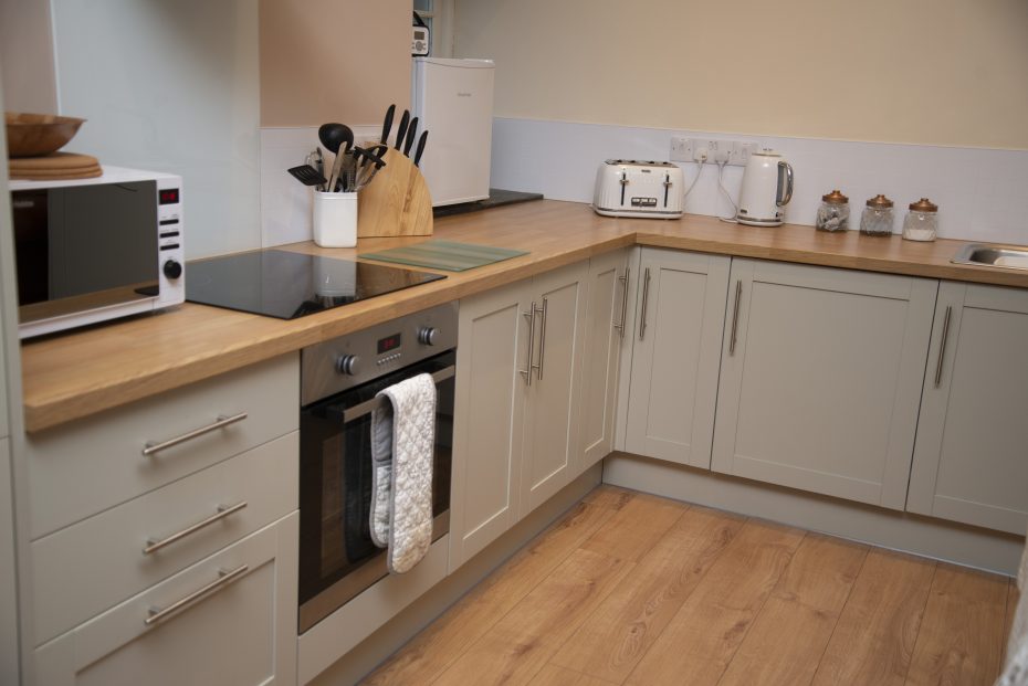 The dairy kitchen at Capel Colman Holiday Cottages